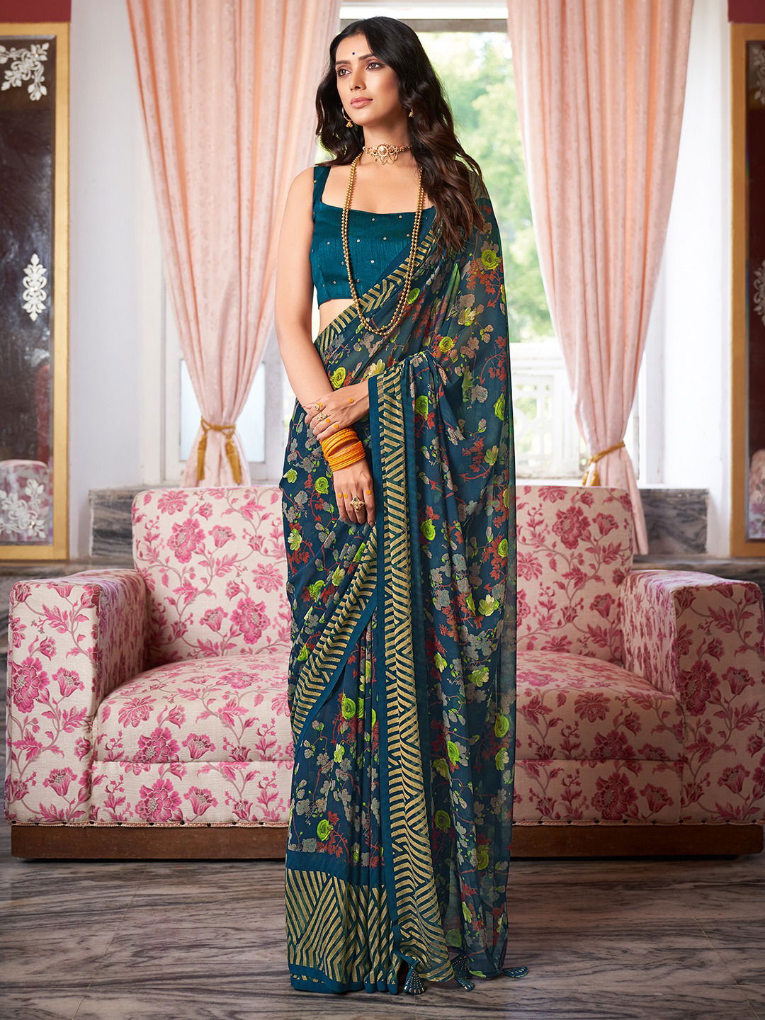 Ragga Printed Daily Wear Sarees Catalog